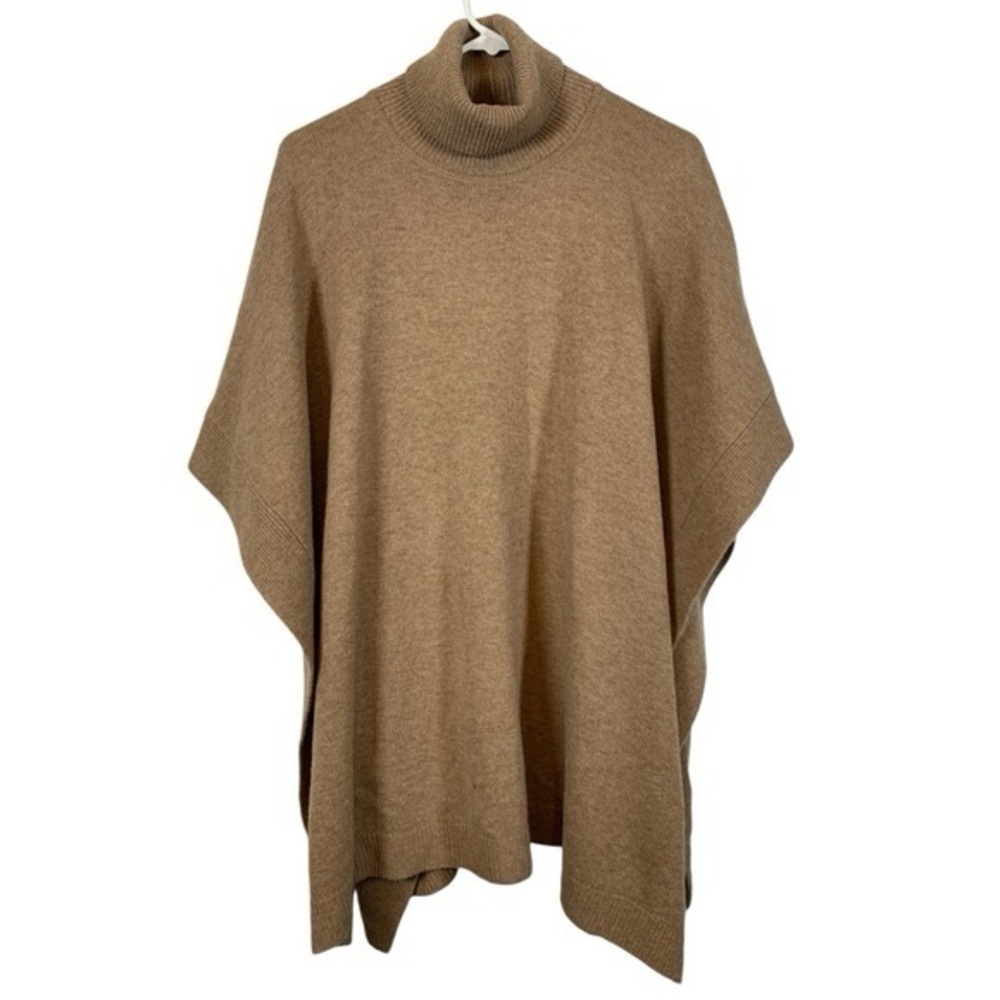 Hugo Boss Tan Turtleneck Poncho Top